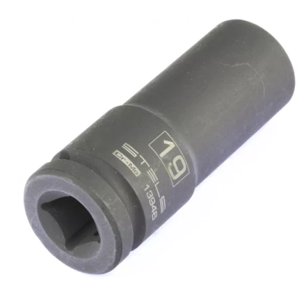 Головка ударная удлиненная шестигранная 19мм 1/2" CrMo  Stels 13946 купить в Надыме