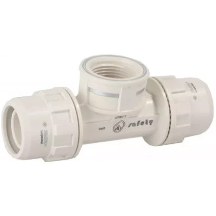 Тройник ЗУБР "ШиреФит" переходной "штуцер с гайкой - внутренняя резьба - штуцер с гайкой", 26мм-3/4"-26мм 51502-26-3/4-26 купить в Надыме