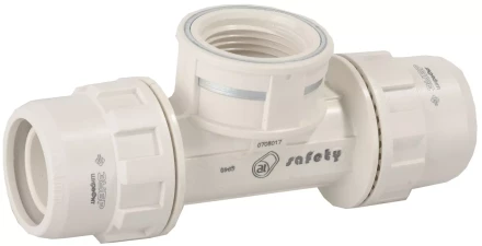 Тройник ЗУБР "ШиреФит" переходной "штуцер с гайкой - внутренняя резьба - штуцер с гайкой", 26мм-3/4"-26мм 51502-26-3/4-26 купить в Надыме