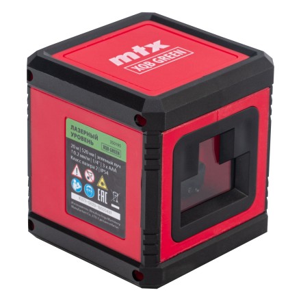 Лазерный уровень MTX XQB GREEN Pro SET 350195, 20 м, зеленый луч, батарейки, штатив купить в Надыме