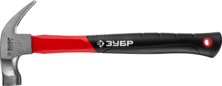 Молоток-гвоздодер ЗУБР "МАСТЕР", боек c магнитом и фиберглассовой рукояткой, 450 г 20356-450 купить в Надыме