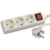 Удлинитель СВЕТОЗАР электрический с заземлением, выключателем, евро, с защитными шторками, 3 гнезда, 5м SV-55035-5 купить в Надыме