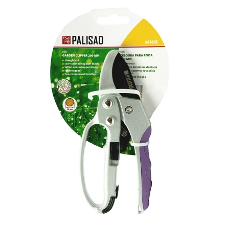 Секатор прямого реза Palisad, 200 мм, храповой механизм, металлические обрезиненные рукоятки, Luxe 605608 купить в Надыме