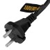 Шнур сетевой Denzel Energy Series, ПВС, 1,5 м, 2 x 1 мм, с неразборной вилкой, черный, 3 м, 37661 купить в Надыме