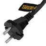 Шнур сетевой Denzel Energy Series, ПВС, 1,5 м, 2 x 1 мм, с неразборной вилкой, черный, 3 м, 37661 купить в Надыме
