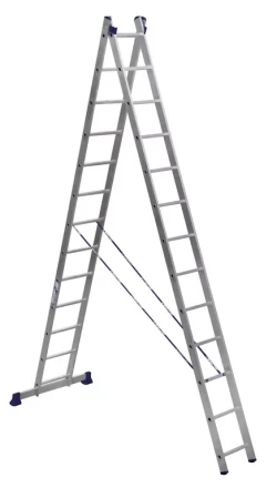 Лестница 2-х секционная алюминиевая 2*13 1013301 купить в Надыме