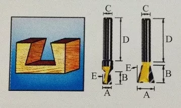 Фреза "ласточкин хвост" , Makita D-10908 купить в Надыме
