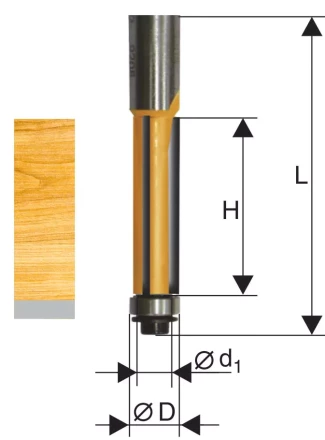 Фреза кромочная прямая ф12,7х26мм хв. 12мм Энкор 46192 46192 купить в Надыме