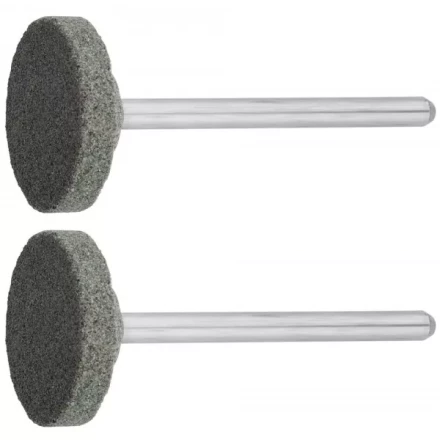 Круг ЗУБР абразивный шлифовальный из карбида кремния на шпильке, P 120, d 20x3,2мм, L 45мм, 2шт 35916 купить в Надыме