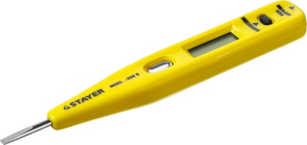 Тестер напряжения STAYER &quot;MASTER&quot; цифровой со световым индикатором, 12-220В, 125мм 45290 купить в Надыме