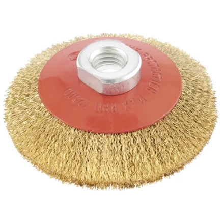 Щетка для УШМ, 115 мм, М14, "тарелка", витая проволока  MATRIX 74612 купить в Надыме