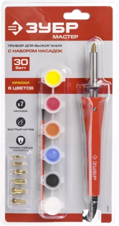 Приборы для выжигания с набором насадок и красками серия МАСТЕР купить в Надыме