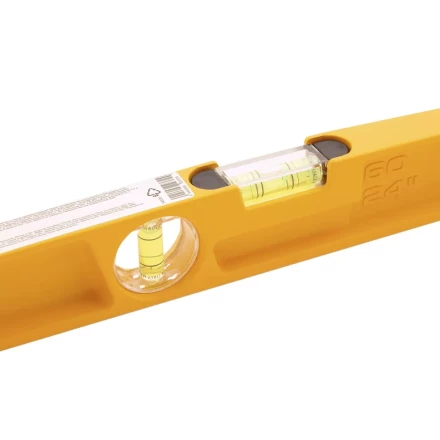 Уровень литой, 600 мм, 2 глазка, ударные площадки Denzel 34935 купить в Надыме