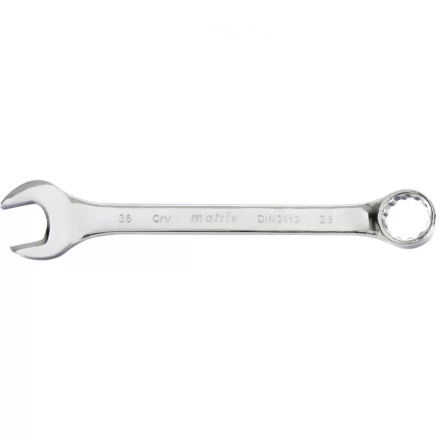Ключ комбинированный 36 мм CrV полированный хром Matrix 15175 купить в Надыме