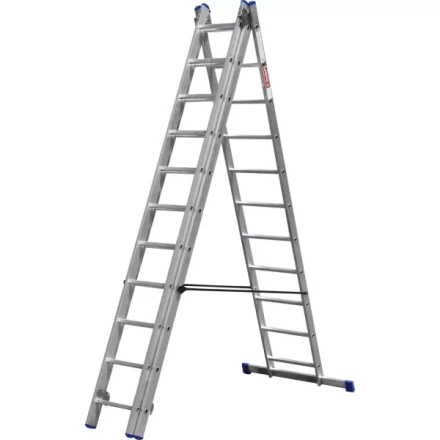 Лестница ЗУБР универсальная, трехсекционная со стабилизатором, 12 ступеней 38831-12 купить в Надыме