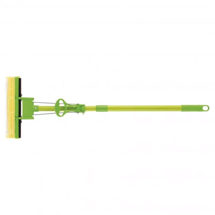 Швабра отжимная 115 см губка PVA 27 x 5,5 x 6 см телескопическая рукоятка зеленая Elfe 93518 купить в Надыме