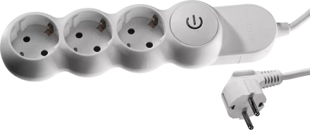 Удлинители электрические М700 3 гнезда с кнопкой серия МАСТЕР купить в Надыме