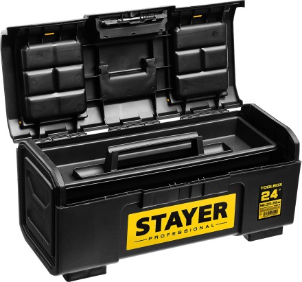 Ящик для инструмента &quot;TOOLBOX-24&quot; пластиковый, STAYER Professional 38167-24 купить в Надыме