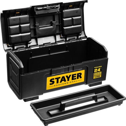 Ящик для инструмента &quot;TOOLBOX-24&quot; пластиковый, STAYER Professional 38167-24 купить в Надыме