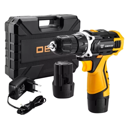 Дрель аккумуляторная DKCD12FU-Li DEKO + набор 63 инструмента, 063-4094 купить в Надыме