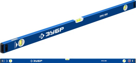 ЗУБР ПРО, 1500 мм, уровень с усиленным профилем, Профессионал (34590-150) купить в Надыме