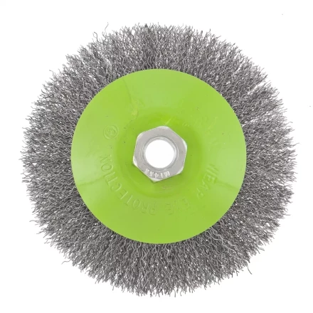 Щетка для УШМ 125 мм М14 "тарелка" витая проволока СИБРТЕХ 746167 купить в Надыме