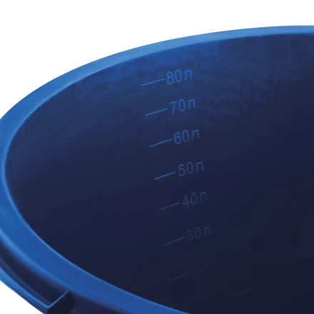 ЗУБР 90 л, первичный высокопрочный пластик, усиленный круглый строительный таз (06094-90) купить в Надыме