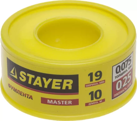 Фумлента STAYER &quot;MASTER&quot;, плотность 0,25 г/см3, 0,075ммх19ммх10м 12360-19-025 купить в Надыме