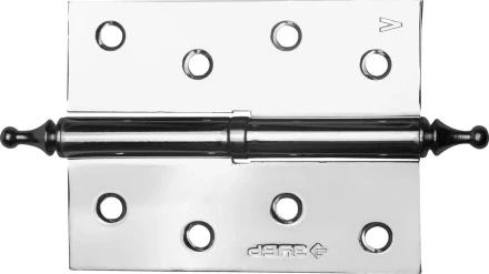 Петля дверная разъемная ЗУБР "ЭКСПЕРТ", 1 подшипник, цвет хром (CP), левая, с крепежом, 100х75х2,5мм, 2 шт 37605-100-2L купить в Надыме