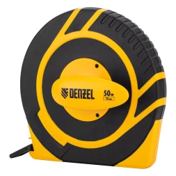 Рулетка геодезическая 50 м х 15 мм Denzel 31292, закрытый корпус, фиберглассовая лента
