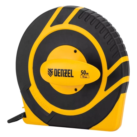 Рулетка геодезическая 50 м х 15 мм  Denzel 31292, закрытый корпус, фиберглассовая лента купить в Надыме