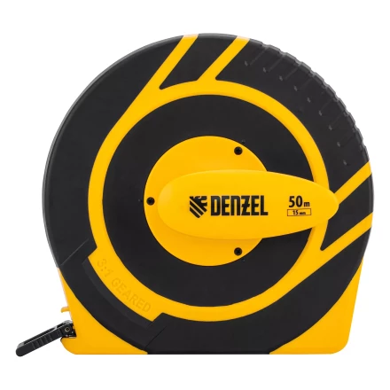 Рулетка геодезическая 50 м х 15 мм  Denzel 31292, закрытый корпус, фиберглассовая лента купить в Надыме