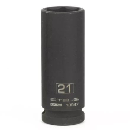 Головка ударная удлиненная шестигранная 21мм 1/2" CrMo Stels 13947 купить в Надыме
