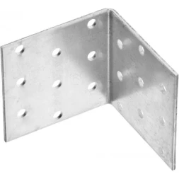 Крепежный угол ЗУБР "МАСТЕР" равносторонний, 60х60х60мм, 20шт 310205-060-060