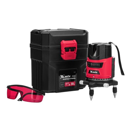 Лазерный уровень MTX CRX-30R, 30 м, красный луч, батарейки, резьба 5/8&quot; 35030 купить в Надыме