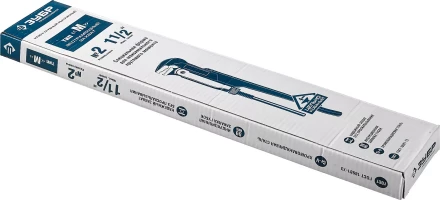 Ключ трубный рычажный ЗУБР "ПРОФЕССИОНАЛ", прямые губки, цельнокованый, Сr-V, № 2,  1,5" 27335-2_z01 купить в Надыме