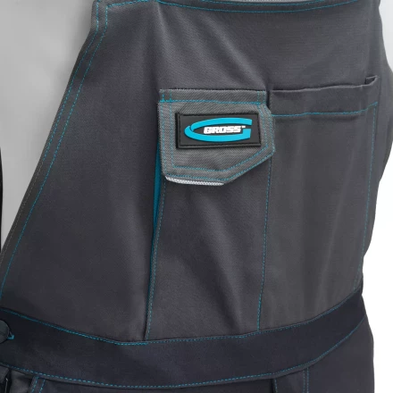 Полукомбинезон профессиональный рабочий Gross 90443, 97% хлопок 3% спандекс, L купить в Надыме