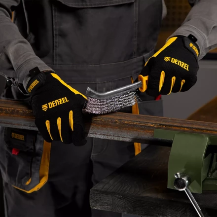 Щетка металлическая с пластмассовой ручкой, нержавеющая проволока Denzel 748287 купить в Надыме