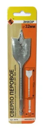 Сверло для дерева 32Х152 мм перовое Энкор 19115 купить в Надыме