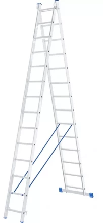 Лестница 2-х секционная алюминиевая 2*14 1013302 купить в Надыме