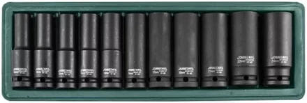 Набор головок торцевых ударных глубоких 1/2&quot;DR 10-24мм 11предметов Jonnesway S03AD4111S 47193 купить в Надыме