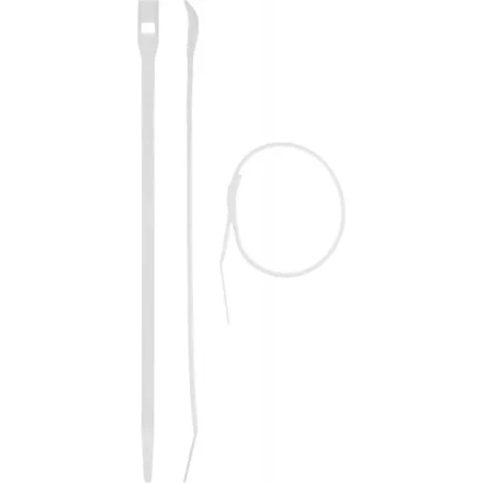 Кабельные стяжки белые КОБРА, с плоским замком, 3.6 х 150 мм, 50 шт, нейлоновые, ЗУБР 30930-36-150 купить в Надыме