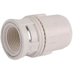 Муфта ЗУБР "ШиреФит" соединительная, "штуцер с гайкой - внутренняя резьба", 26мм-3/4" 51462-26-3/4