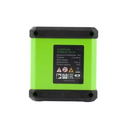 Лазерный уровень ЛН 02, 15 м, 635 нм, резьба 1/4" Сибртех 35024 купить в Надыме
