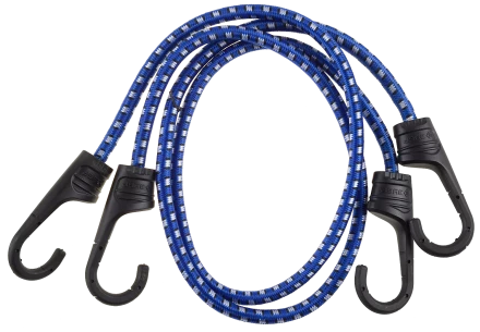 Крепежный шнур ЗУБР 60 см d 8 мм пластиковые крюки со стальным сердечником 2 шт резиновый 40508-060 купить в Надыме