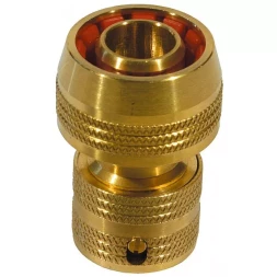 Соединитель RACO "Profi" (шланг-насадка) латунный с автостопом, 3/4" 4246-55006B