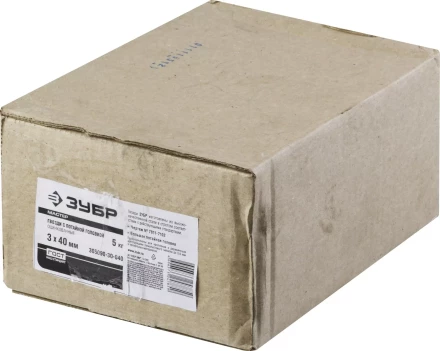 Гвозди с большой потайной головкой чертеж № 7811-7102 коробка 5 кг серия МАСТЕР купить в Надыме