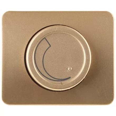 Диммер СВЕТОЗАР "ГАММА" без вставки и рамки, цвет золотой металлик, 60-800Вт SV-54142-GM купить в Надыме
