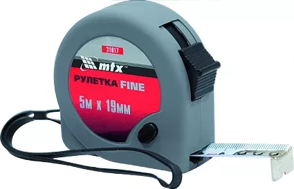 Рулетка Fine 3 м х 13 мм пластиковый корпус  MATRIX 31016 купить в Надыме