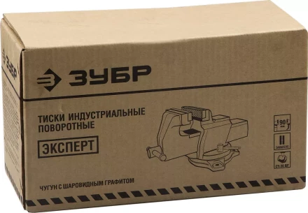 Тиски ЗУБР "ЭКСПЕРТ" индустриальные поворотные, 200мм 32703-200 купить в Надыме